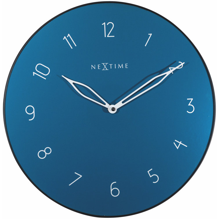Nextime Glass Wall Clock & Reviews Wayfair